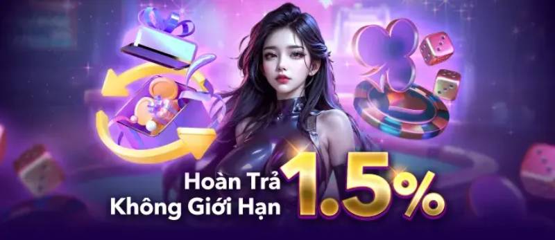 Khuyến Mãi DV88 - Tận Hưởng Các Ưu Đãi Hấp Dẫn Nhất 4 Hoàn trả không giới hạn 1.5%