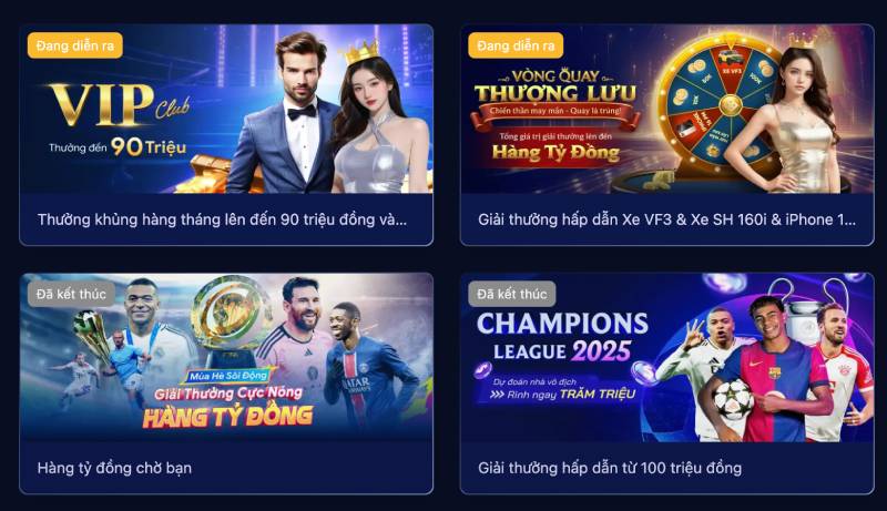 Khuyến Mãi DV88 - Tận Hưởng Các Ưu Đãi Hấp Dẫn Nhất 5 Khuyến mãi theo sự kiện đặc biệt
